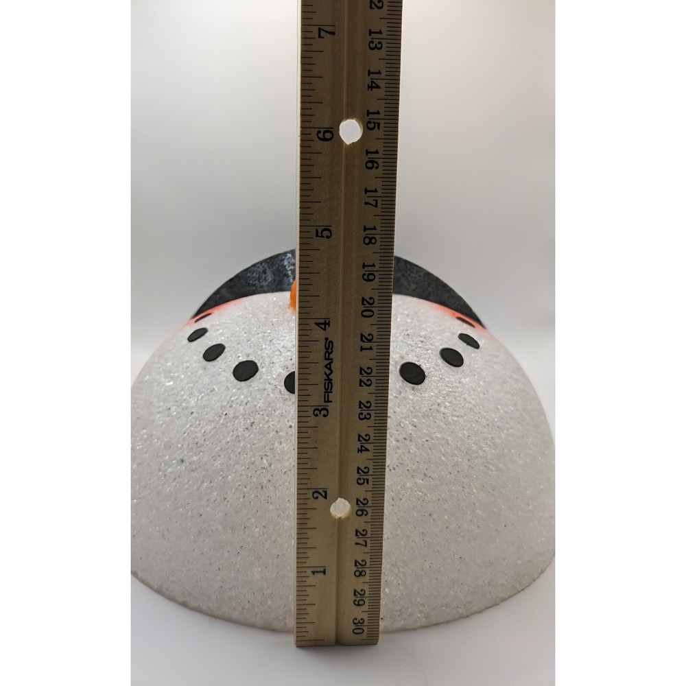 Melted Jelly Plastic Popcorn Snowman Outdoor Light Cover Porch Light Lot Of 2 - Picture 12 of 12